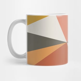 Neutral Tones Multicolor Modern Triangle Pattern Mug